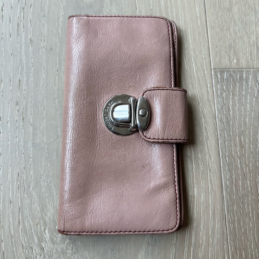 Marc Jacobs Pink Leather Wallet